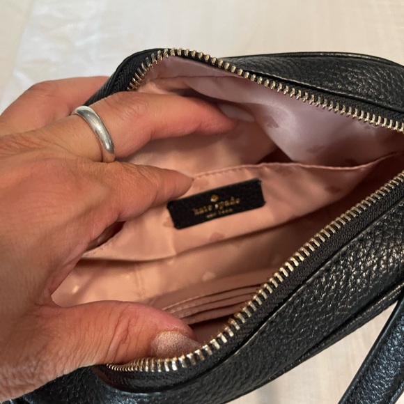 Kate Spade. Leather Black crossbody camera bag. Used once. Like new. - Picture 11 of 11